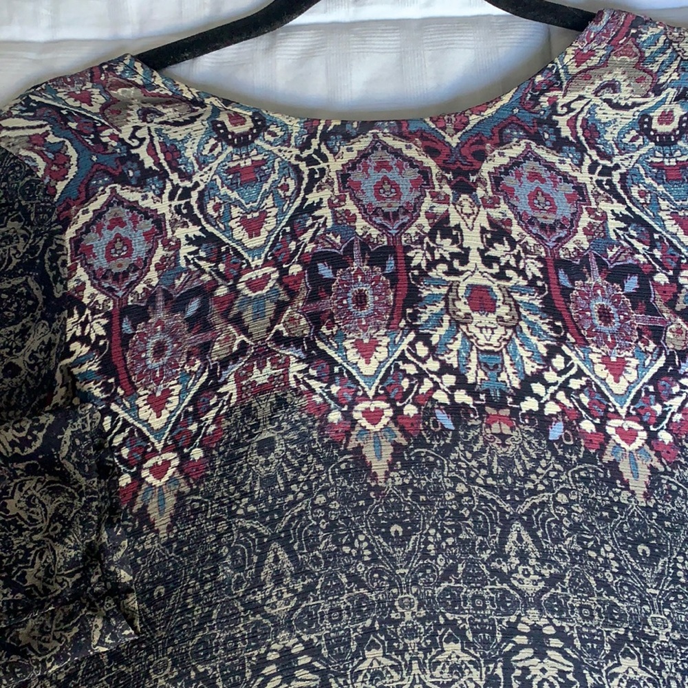 Urban Outfitter Printed Long Sleeve Dress
